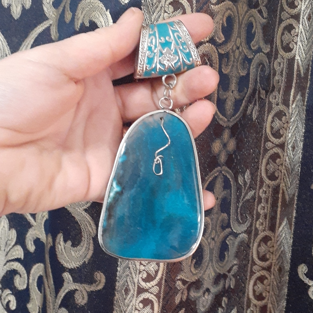 Unique Agate Scarf Holder/Jewelry Decoration